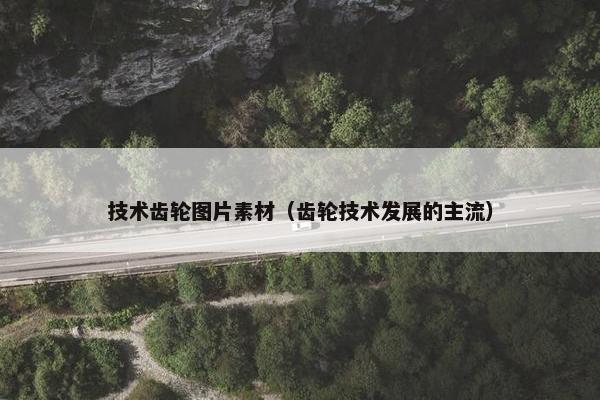 技术齿轮图片素材（齿轮技术发展的主流）