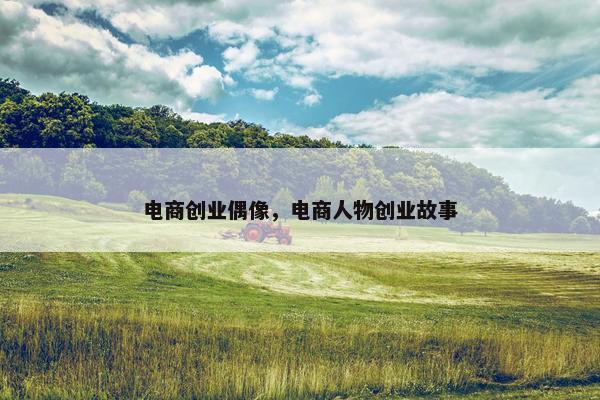电商创业偶像，电商人物创业故事