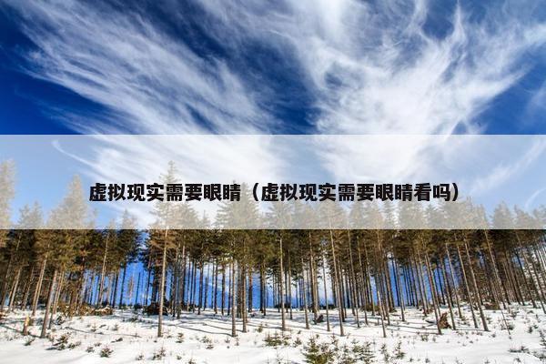 虚拟现实需要眼睛（虚拟现实需要眼睛看吗）