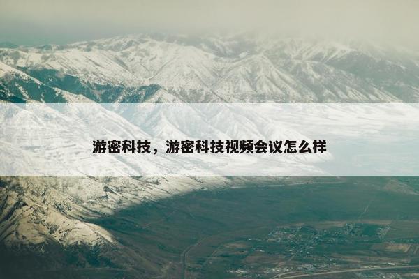 游密科技，游密科技视频会议怎么样