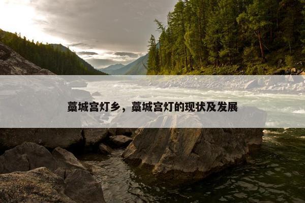 藁城宫灯乡，藁城宫灯的现状及发展