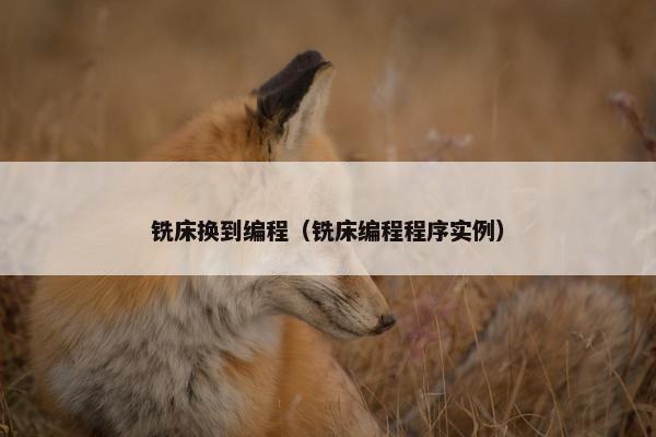 铣床换到编程（铣床编程程序实例）