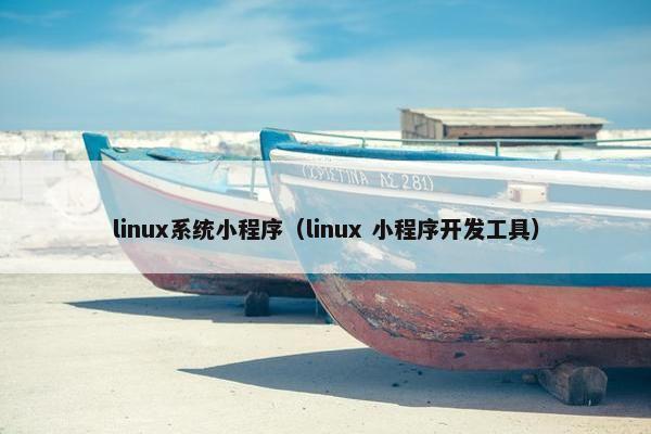 linux系统小程序（linux 小程序开发工具）