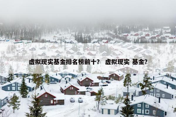 虚拟现实基金排名榜前十？ 虚拟现实 基金？