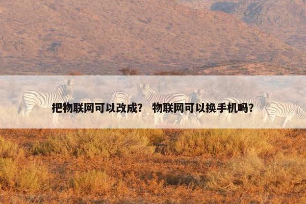 把物联网可以改成？ 物联网可以换手机吗？