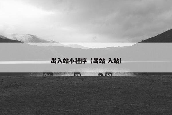 出入站小程序（出站 入站）