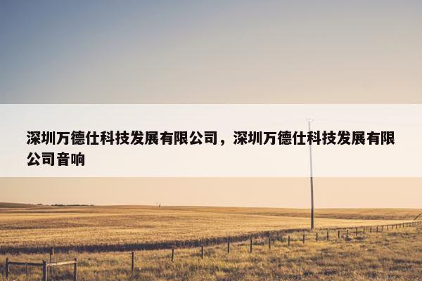 深圳万德仕科技发展有限公司，深圳万德仕科技发展有限公司音响