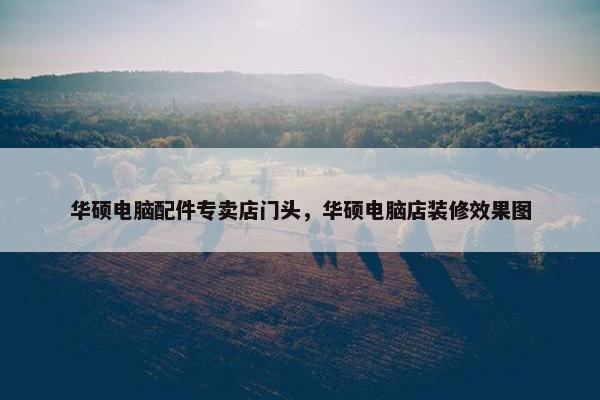 华硕电脑配件专卖店门头，华硕电脑店装修效果图