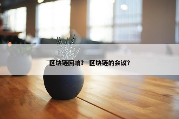 区块链回响？ 区块链的会议？