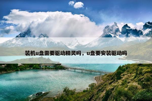 装机u盘需要驱动精灵吗，u盘要安装驱动吗