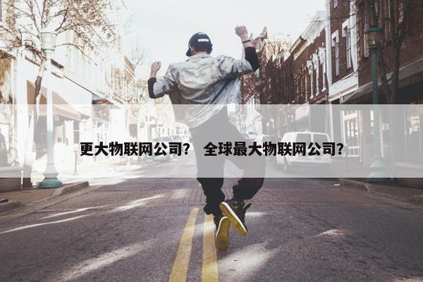 更大物联网公司？ 全球最大物联网公司？