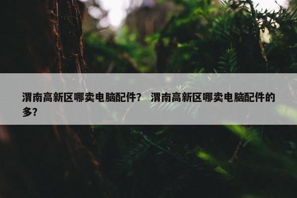 渭南高新区哪卖电脑配件？ 渭南高新区哪卖电脑配件的多？