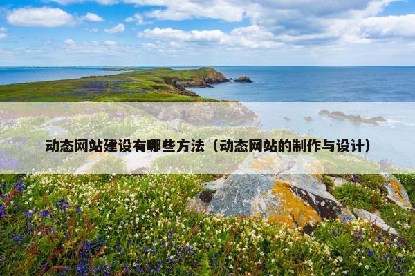 动态网站建设有哪些方法（动态网站的制作与设计）