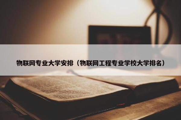 物联网专业大学安排（物联网工程专业学校大学排名）