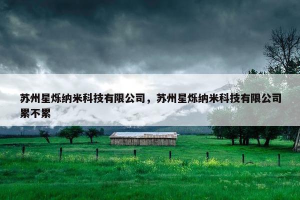苏州星烁纳米科技有限公司，苏州星烁纳米科技有限公司累不累