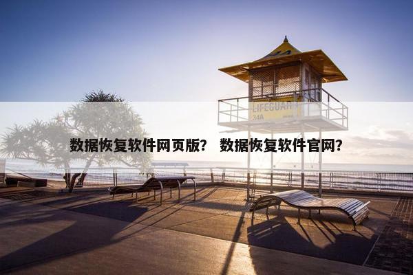 数据恢复软件网页版？ 数据恢复软件官网？