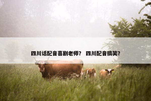四川话配音喜剧老师？ 四川配音搞笑？
