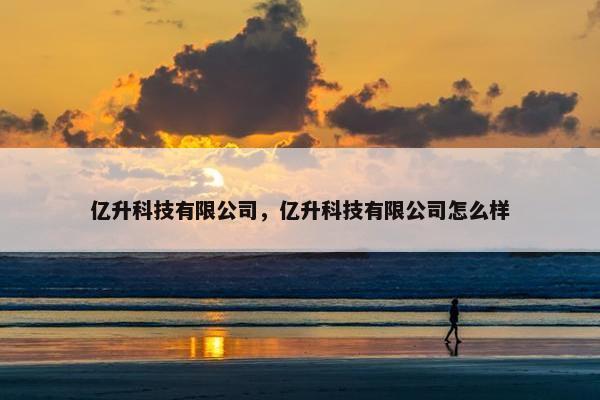 亿升科技有限公司，亿升科技有限公司怎么样