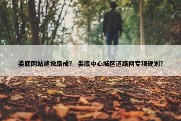 娄底网站建设路成？ 娄底中心城区道路网专项规划？