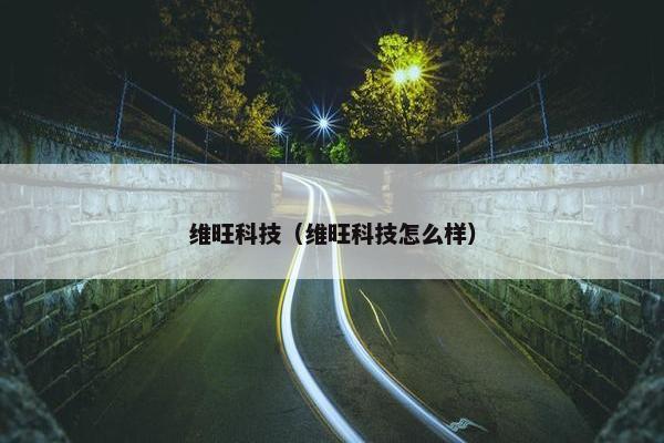 维旺科技（维旺科技怎么样）