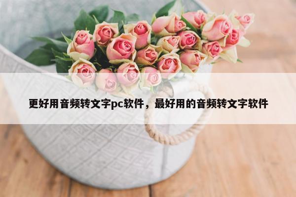 更好用音频转文字pc软件，最好用的音频转文字软件